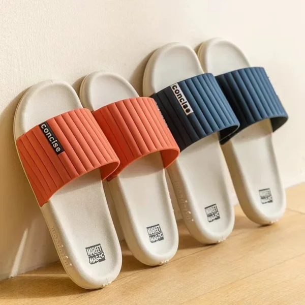 Chinelos de plataforma plana em Eva antiderrapante interior flip-flops