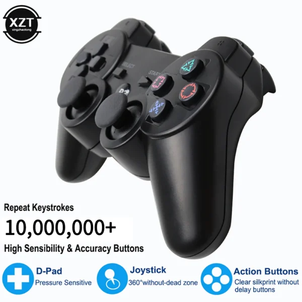 Joystick Bluetooth sem fio, Controlador para Sony PS3, Playstation 3 - Image 4