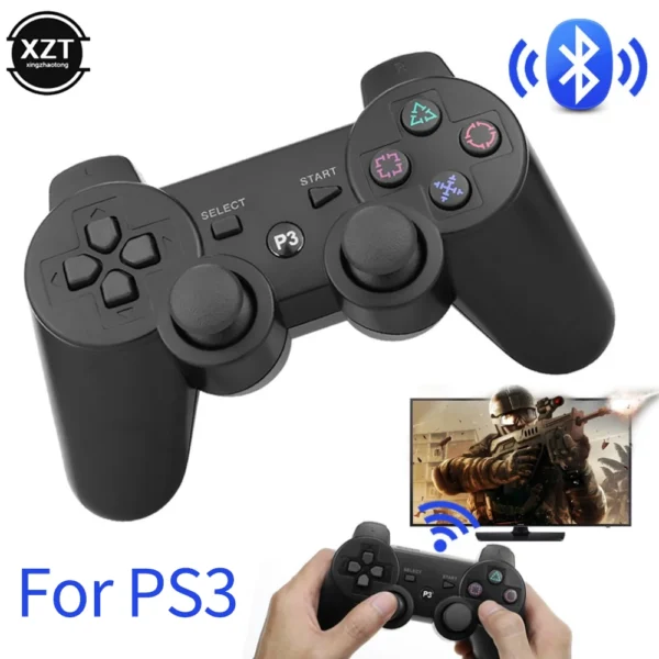 Joystick Bluetooth sem fio, Controlador para Sony PS3, Playstation 3