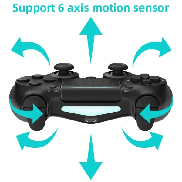 Joystick Bluetooth para PS4, Slim, Pro, Gamepad sem fio para PC, iOS e Android - Image 4