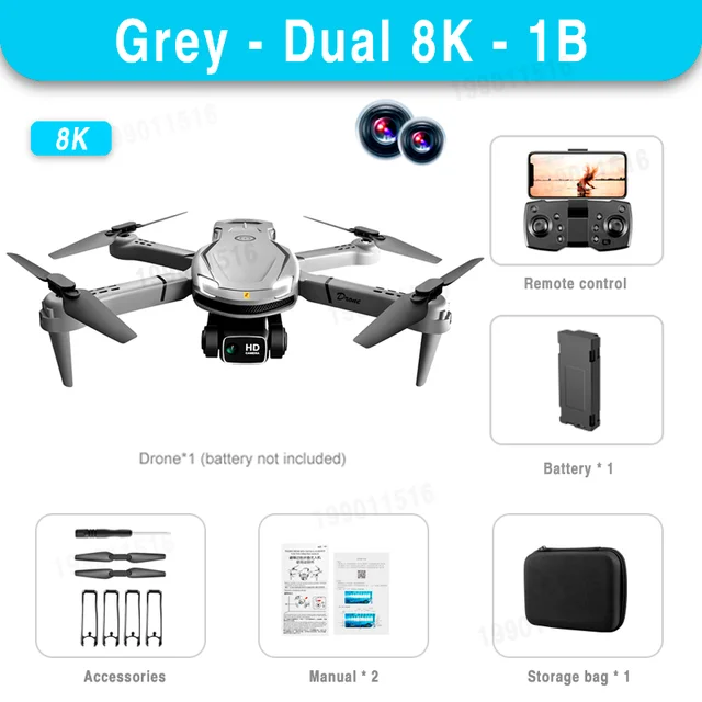 Grey Dual-8K-1B