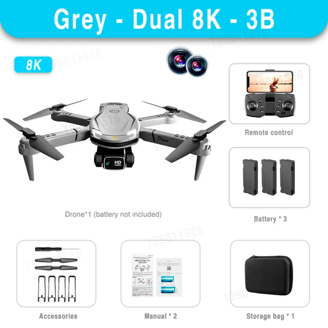 Grey Dual-8K-3B